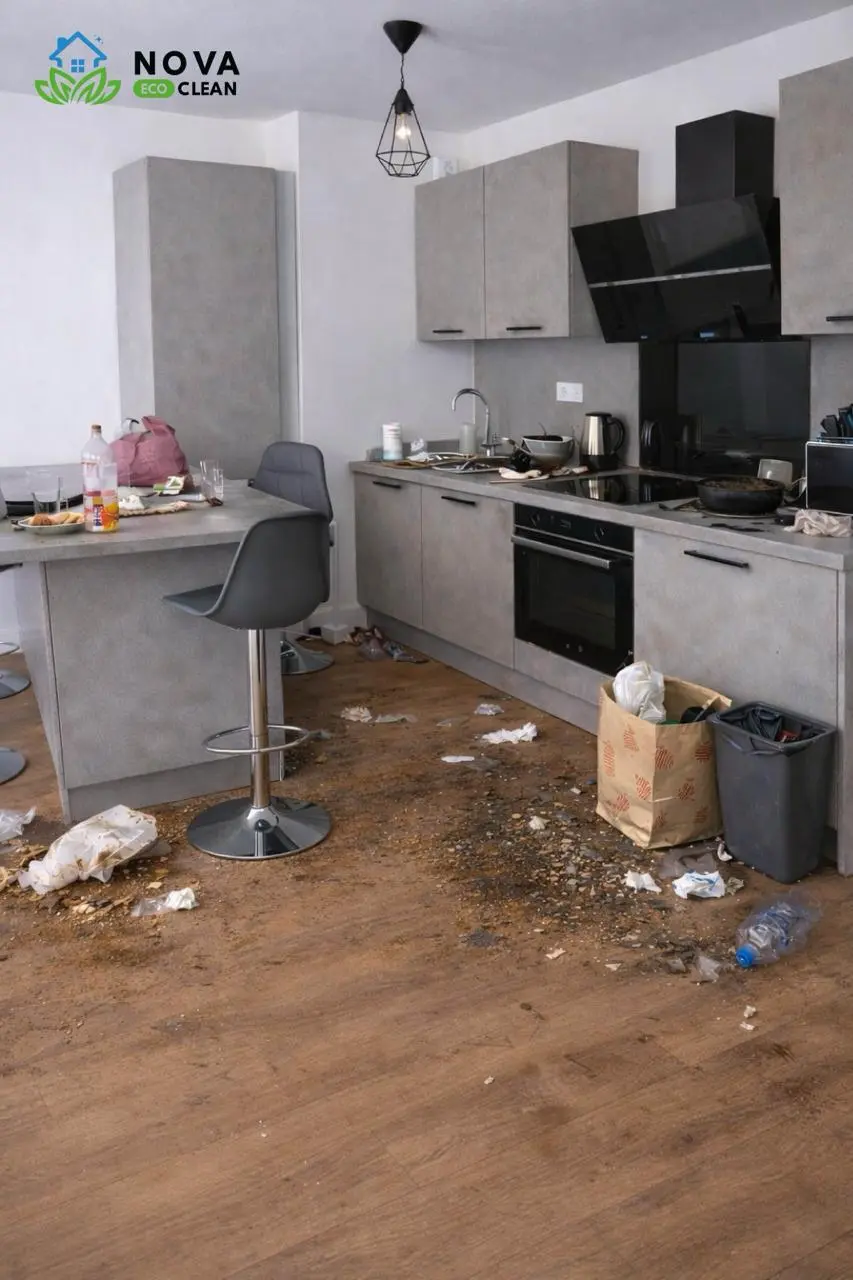 Avant Nettoyage de gouttière